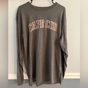 Cuffy’s Cape Cod Long Sleeve Crewneck T-Shirt Gray XL Unisex